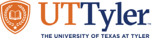 The University of Texas at Tyler UT TYLER logo with academic shield